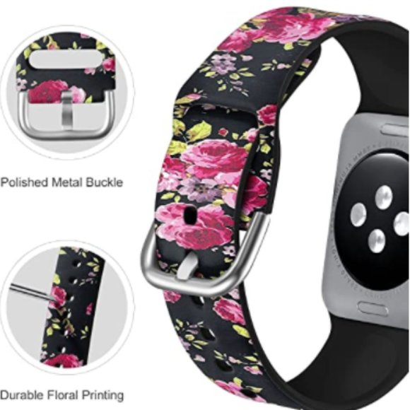 FLAPI Floral Wristband for iWatch 38mm/40mm - Picture 2 of 3